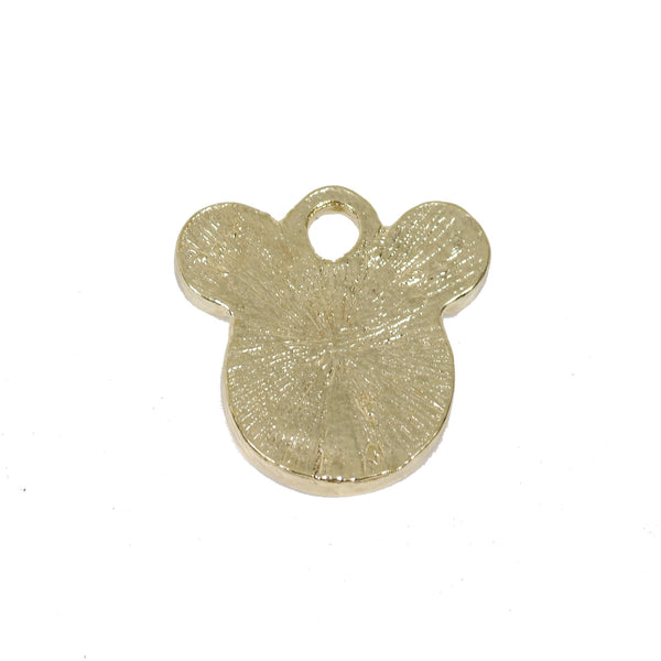 8 Pcs Mickey Leather Charm Craft Supplies 16mm x 16mm