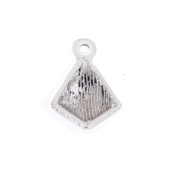 10 Pcs Vintage Diamond Charm Antique Alloy Jewelry Pendant