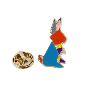 Geometric Kangaroo Enamel Pin With Gift Box