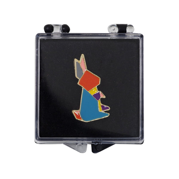 Geometric Kangaroo Enamel Pin With Gift Box