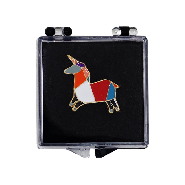 Geometric Horse Enamel Pin With Gift Box