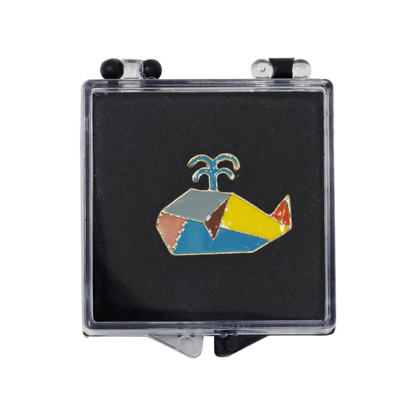 Geometric Dolphin Enamel Pin With Gift Box