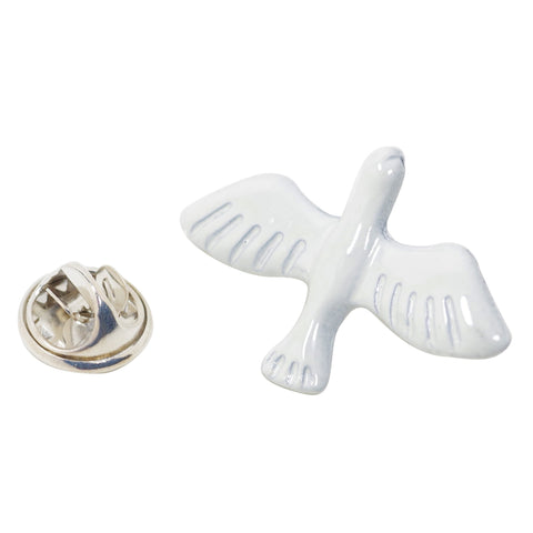 White Pigeon Animal Pin With Gift Box