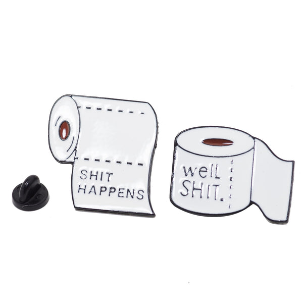 Shit Happiness Shit Well Enamel Pin With Gift Box