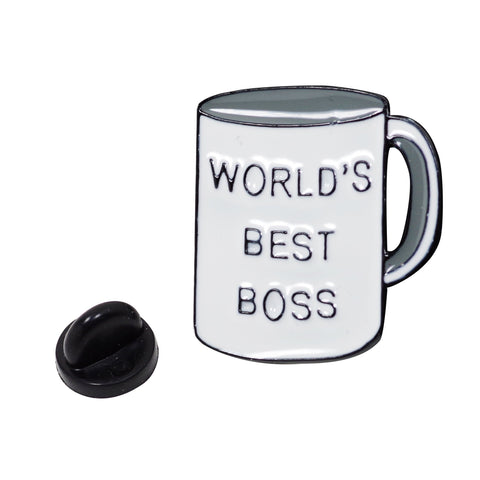 World‘s Best Boss Enamel Pin With Gift Box