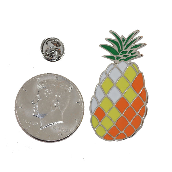 Pineapple Enamel Pin With Gift Box 50mm x 27mm