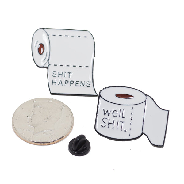 Shit Happiness Shit Well Enamel Pin With Gift Box