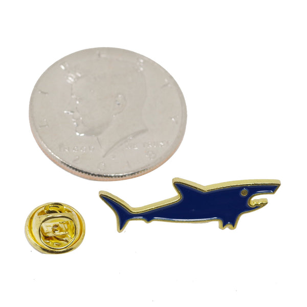 Little Blue Shark Enamel Pin With Gift Box