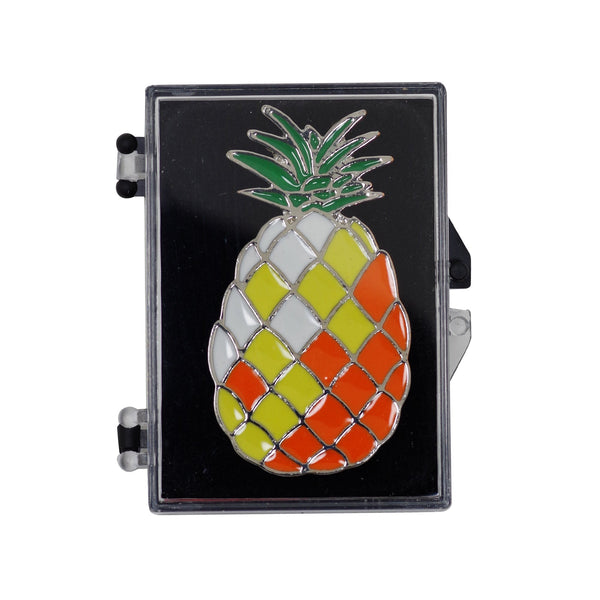 Pineapple Enamel Pin With Gift Box 50mm x 27mm