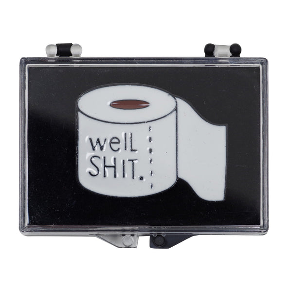 Shit Happiness Shit Well Enamel Pin With Gift Box