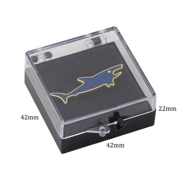 Little Blue Shark Enamel Pin With Gift Box