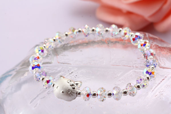 Hello Kitty Bracelet Swarovski Crystal Jewelry Bracelet Birthday Gift