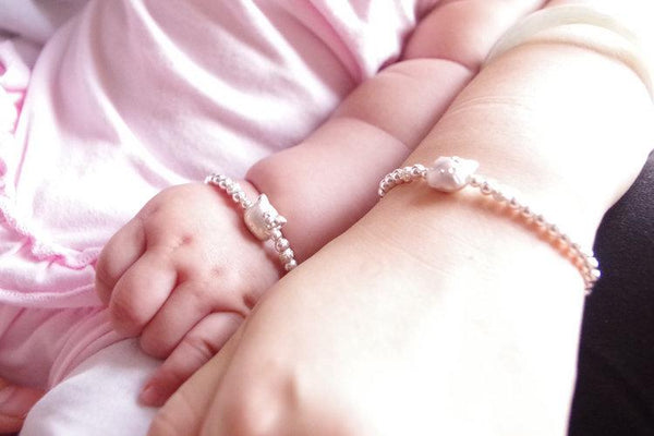 Sterling Sliver Beans Bracelet  4mm 925 Sliver Bean with Hello Kitty Bracelet Jewelry Customized Size