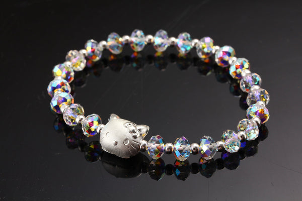 Hello Kitty Bracelet Swarovski Crystal Jewelry Bracelet Birthday Gift