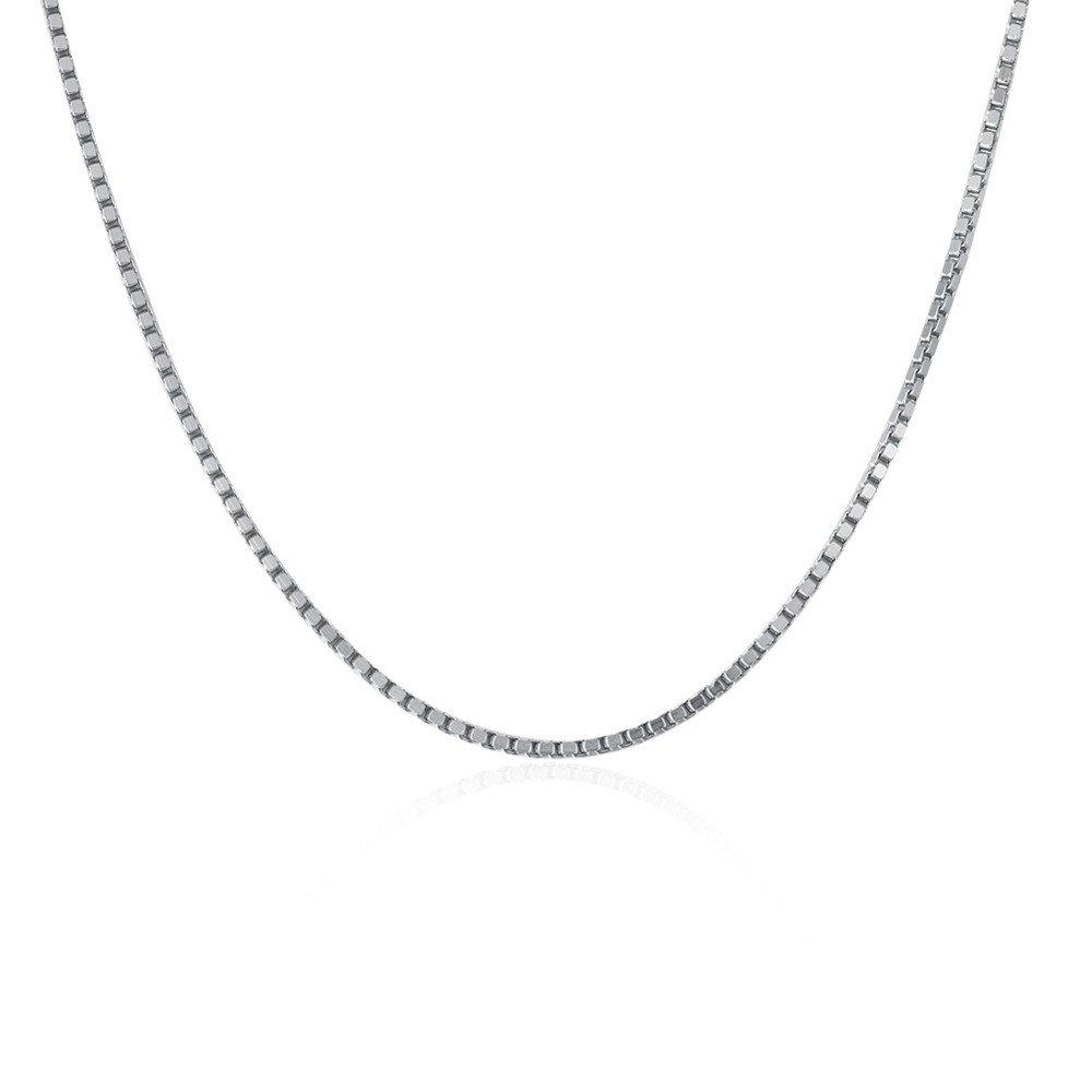 925 Sterling Silver Box Chain Necklace