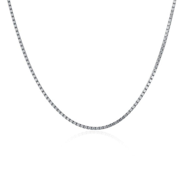 925 Sterling Silver Box Chain Necklace