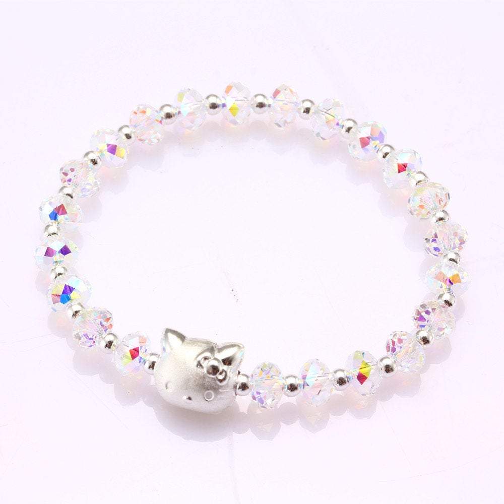 Hello Kitty Bracelet Swarovski Crystal Jewelry Bracelet Birthday Gift