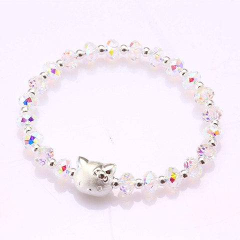 Hello Kitty Bracelet Swarovski Crystal Jewelry Bracelet Birthday Gift