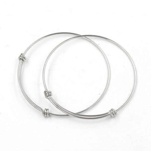 5 Pcs Adjustable Bangle Bracelet Stainless High Quality Unique Trible Loops