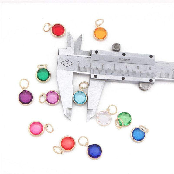 12 Pcs Birthday Month Charm 12mm Bangle accessories
