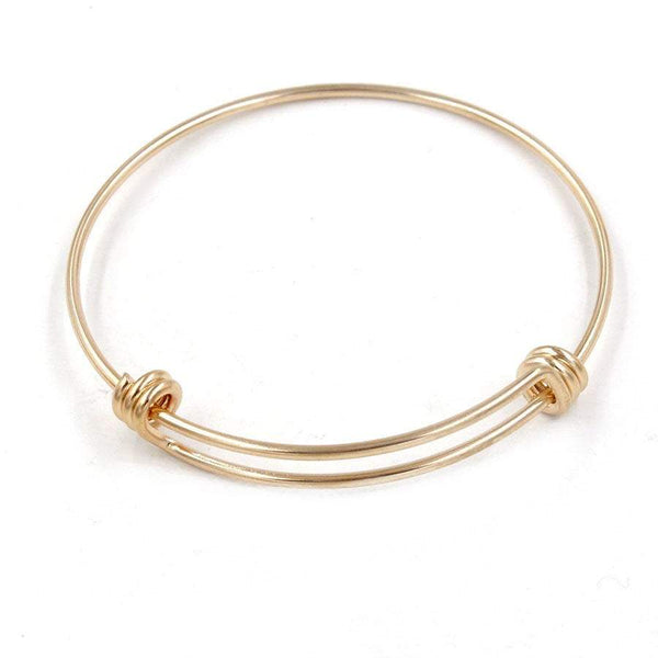 8 Piece Adjustable Bangle Bracelet Stainless High Quality Unique Trible Loops Rose Two Colors