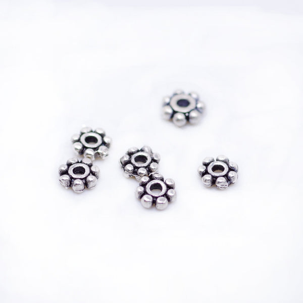 10 Pcs Vintage 925 Sterling Silver Spacer Bead