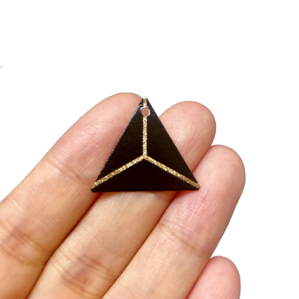 4 PCS Triangle Charm, Diy Jewelry Accessories Craft Supplies