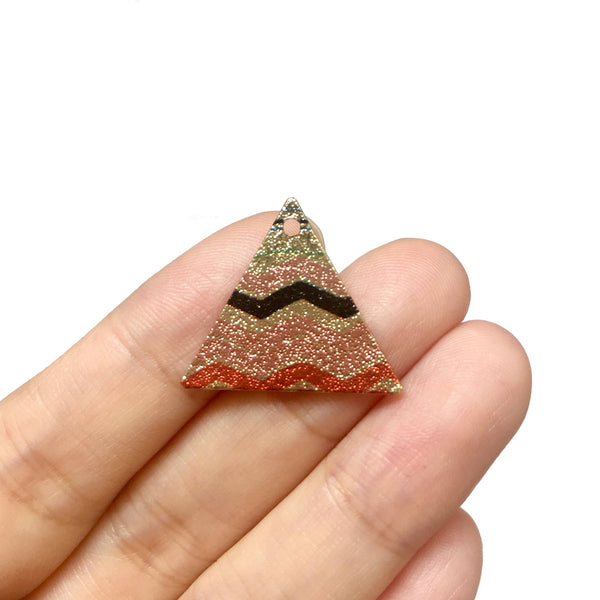 4 PCS Triangle Charm, Diy Jewelry Accessories Craft Supplies