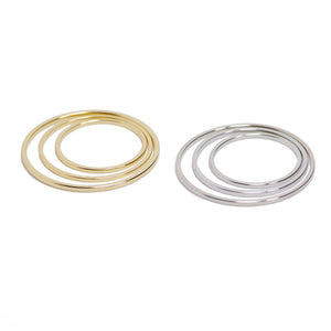 10 Pcs Circle Ring Gold/Silver Plated Great for Earrings and Necklace Jewelry Making