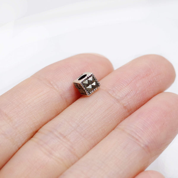 Vintage Unique 925 Sterling Silver Spacer Bead for Jewelry Making