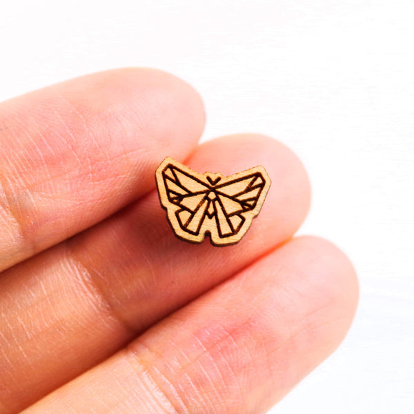 8 Pcs Wooden Butterfly Charm - Earring Supplies