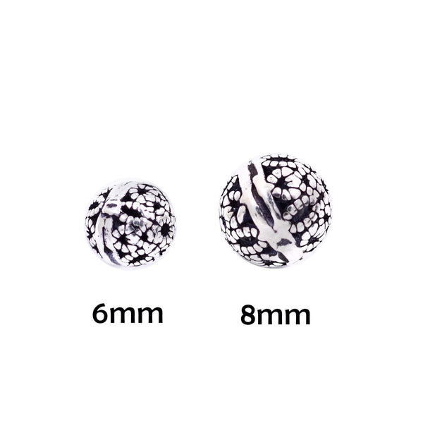 Vintage 925 Sterling Silver Spacer Bead