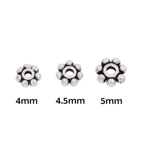 10 Pcs Vintage 925 Sterling Silver Spacer Bead