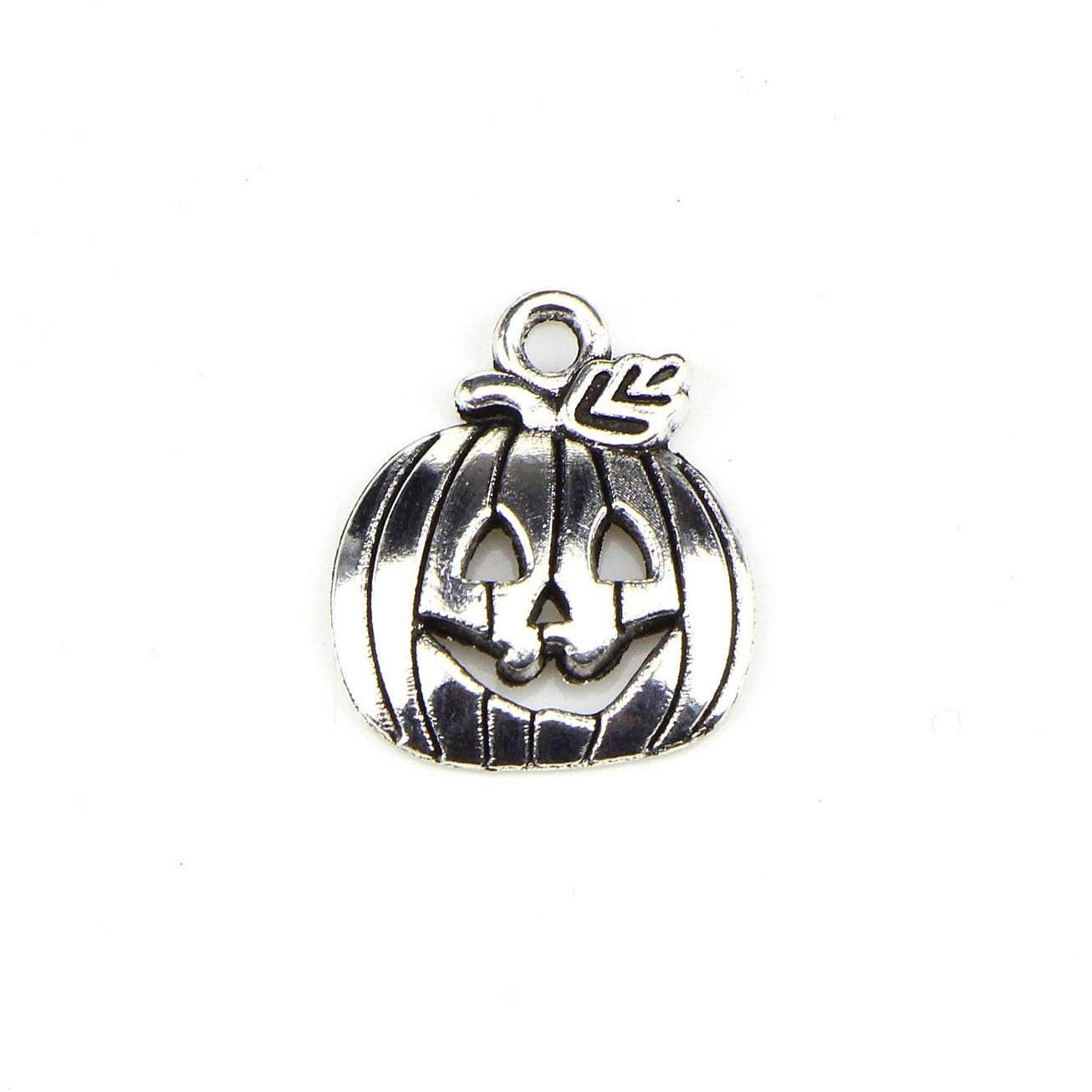 10 Piece Pumpkin Charms Antique  Halloween Pumpkin Pendant Tibetan silver