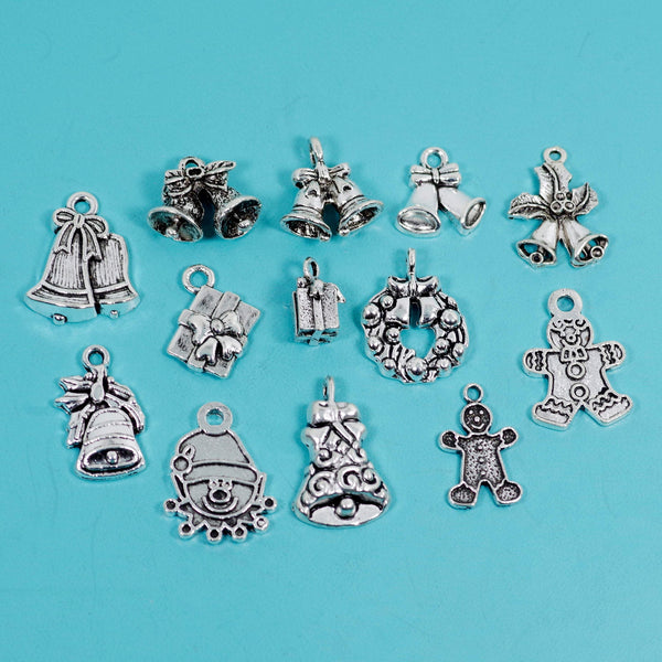 50 Pcs Bulk Wholesale Christmas Charms