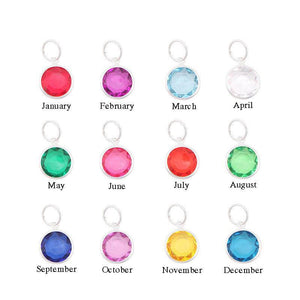 12 Pcs Birthday Month Charm 12mm Bangle accessories