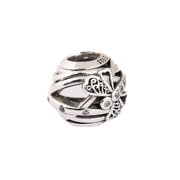 Dragonfly Pandora Charm 925 Sterling Sliver Spacer Bead Fits Pandora Bracelet