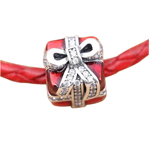 Authentic Pandora Charm Red Gift Bead