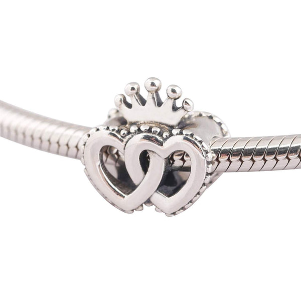 Authentic Pandora Charm Heart Crown Bead