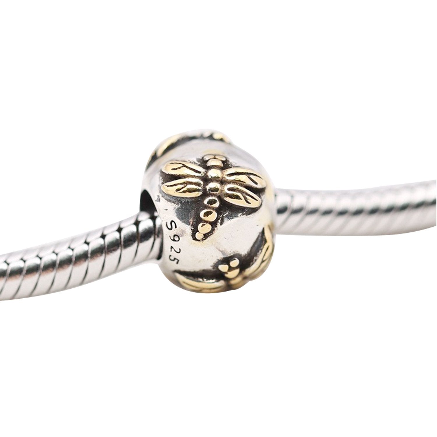 Dragonfly Bead 925 Sterling Sliver Spacer Pandora Charm Fits Pandora Bracelet