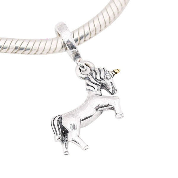Unicorn Pandora Charm 925 Sterling Sliver Spacer Bead Fits Pandora Charm Bracelet