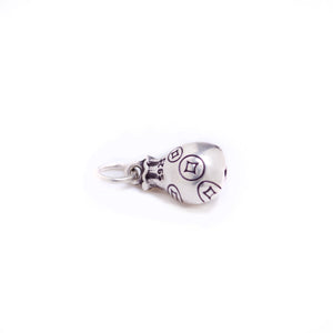 Vintage 925 Sterling Silver Money Charm for Jewelry Making