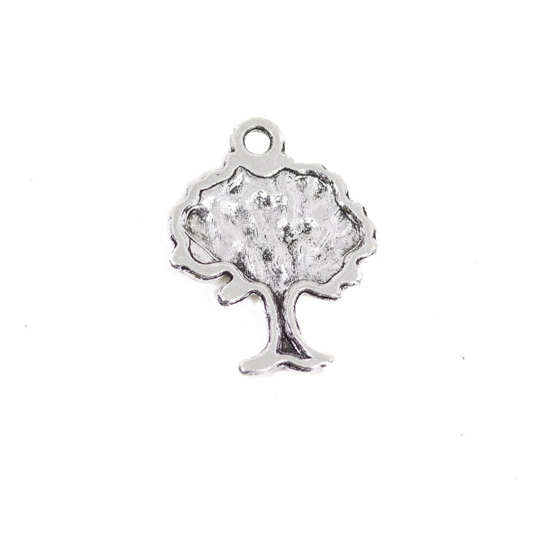 10 Pcs Tree Charm Antique Alloy Jewelry Pendant