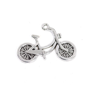 4 Pcs Bike Charm Antique Alloy Jewelry Pendant