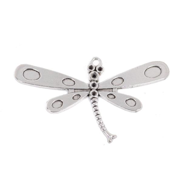 2 Pcs Dragonfly Charm Antique Alloy Jewelry Pendant