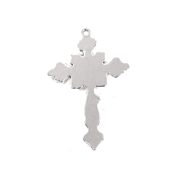 4 Pcs Vintage Cross Charm Antique Alloy Jewelry Pendant