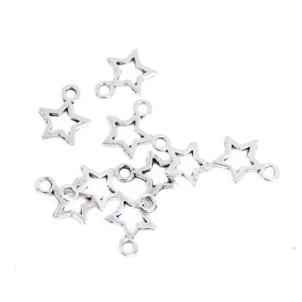 25 Pcs Vintage Little Star Charm Antique Alloy Jewelry Pendant