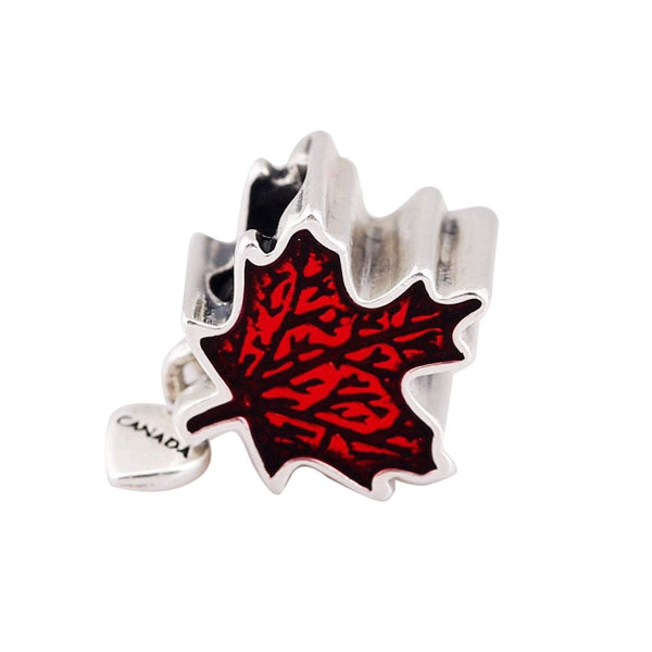 Canada Maple Leaf Charm Fits Pandora European Bracelet