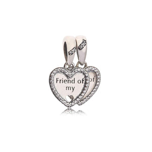 Friend of My Pandora Charm 925 Sterling Sliver Spacer Bead Fits Pandora Bracelet