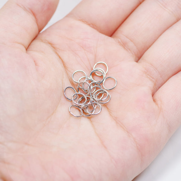 100 Pcs Open Jump Rings Silver Plated - A Must Have for Jewelry Making